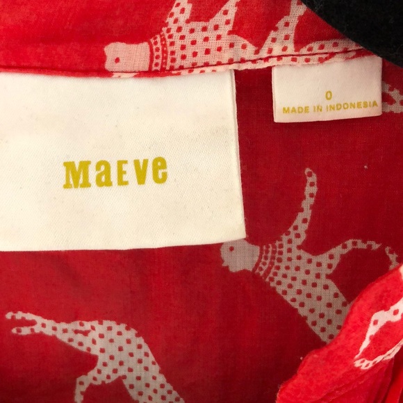 Anthropologie Maeve Leopard sheer pintuck top - Picture 3 of 4